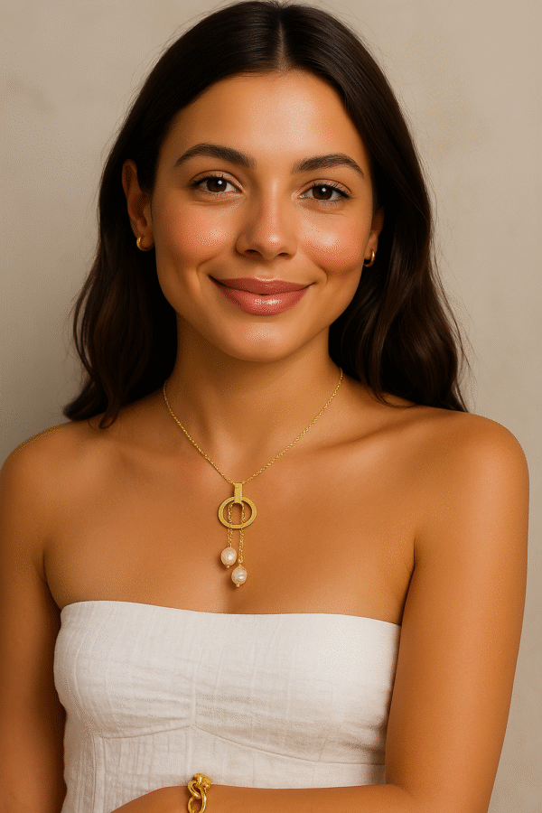 Collar de Plata 925 con Perlas. - Imagen 2