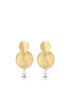 Pendiente de Plata 925 con perlas.