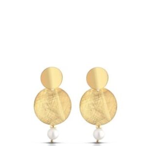 Pendiente de Plata 925 con perlas.