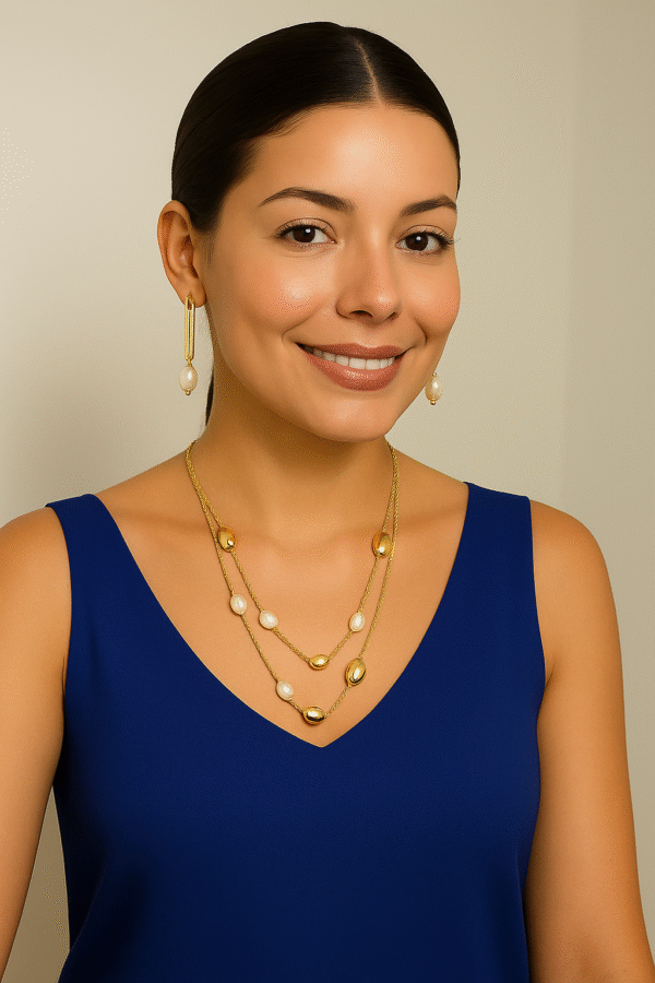 Collar de Plata 925 con Perlas. - Imagen 2
