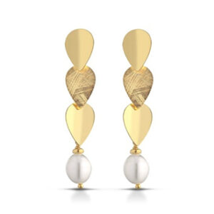 Pendiente de Plata 925 con perlas.