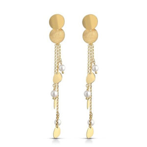 Pendiente de Plata 925 con perlas.