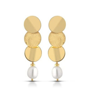 Pendiente de Plata 925 con perlas.