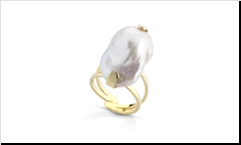 Anillo de Plata 925 con Perlas.