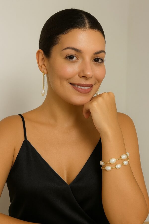 Pulsera de Plata 925 con Perlas. - Imagen 2